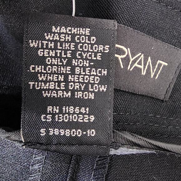 Lane Bryant Womens Cropped Pants Plus Size 28 Black Wide Leg Zip Pockets Stretch - Picture 11 of 12